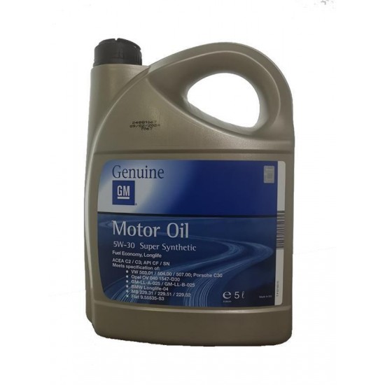 Opel Super Synt 5W30 (504.00/507.00) (4x5 Lt)-Opel-93165010
