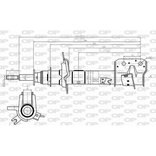 ΑΜΟΡΤΙΣΕΡ ΕΜ ΑΡ SUZUKI SWIFT IV (FZ)-Open Parts-SAB8654.31