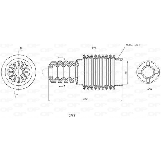 ΚΙΤ ΠΡΟΣΤΑΣΙΑΣ ΣΚΟΝΗΣ RENAULT GRAND SCENIC II (JM0/1)-Open Parts-DCK5129.02