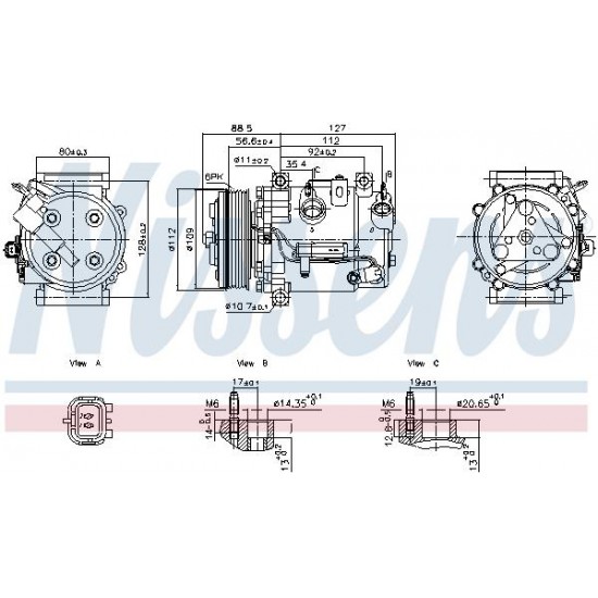 KOMΠPEΣEP A/C PSA OPEL CORSA-F-Nissens-NS891201