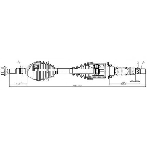 ΗΜΙΑΞΩΝΙΟ FIAT CROMA (194)-Open Parts-DRS6501.00