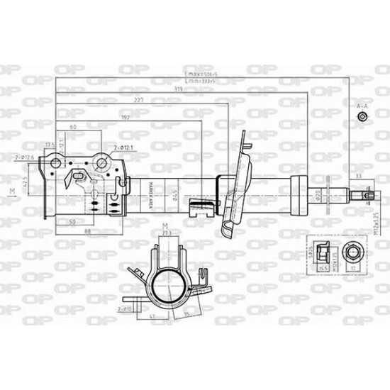 ΑΜΟΡΤΙΣΕΡ ΕΜ ΔΞ PEUGEOT 207 (WA)-Open Parts-SAB8645.31