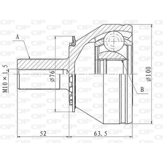 ΜΠΙΛΙΟΦΟΡΟΣ ΙΜΙΑΞΩΝΙΟΥ VOLVO S60 II (134)-Open Parts-CVJ5840.10
