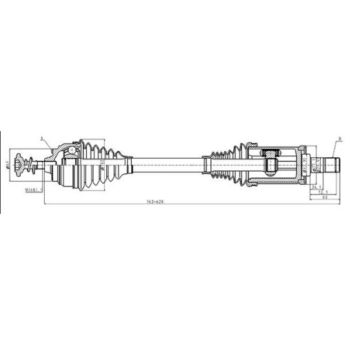 ΗΜΙΑΞΩΝΙΟ BMW 5 (F10)-Open Parts-DRS6486.00