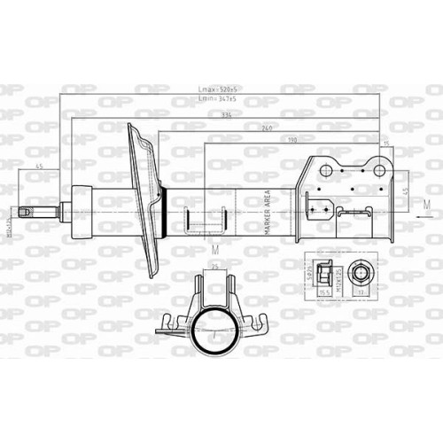 ΑΜΟΡΤΙΣΕΡ ΕΜ ΑΡ ALFA ROMEO MITO (955)-Open Parts-SAB8636.31