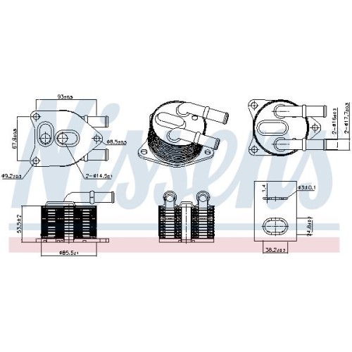 ΨΥΓΕΙΟ ΛΑΔΙΟΥ A/T CORSA-F (ΚΑΘΕΤH ΔΙΑΤΑΞΗ)-Nissens-NS91508