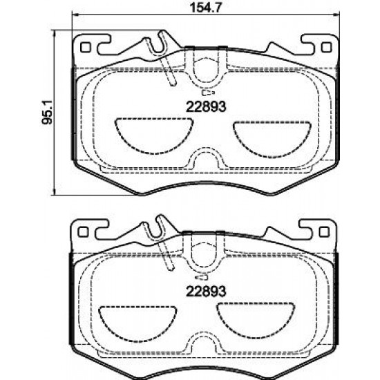 ΣΕΤ ΤΑΚΑΚΙΑ ΕΜ MERCEDES (W177)AMG A 35 4MATIC-Hella Pagid-HL8DB355039071