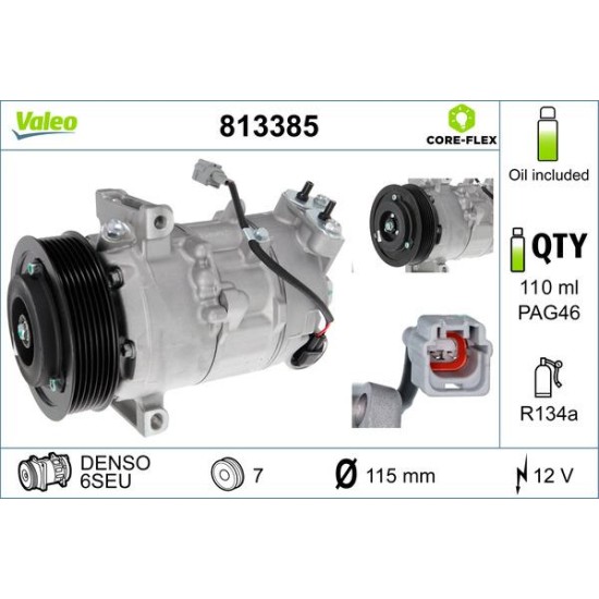 ΚΟΜΠΡΕΣΕΡ A/C MB VITO (447) RENAULT MEGANE III-Valeo-VL813385