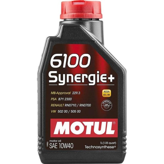 MOTUL 6100 SYNERGIE+ 10W40 (A3/B4) 1Lt