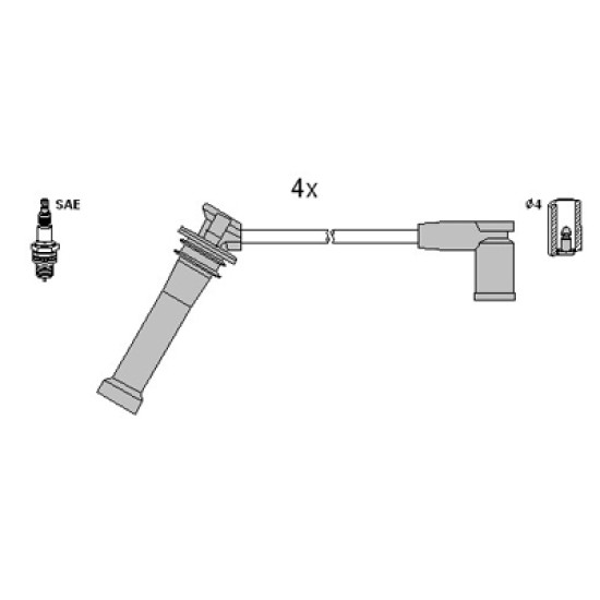 ΣΕΤ ΜΠΟΥΖΟΚΑΛΩΔΙΑ MAZDA 6-HITACHI-HT134955