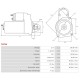 MIZA 12V 1,1KW ΓΙΑ ΜΟΝΤΕΛΑ FORD FOCUS-FIESTA-MONDEO-S0096