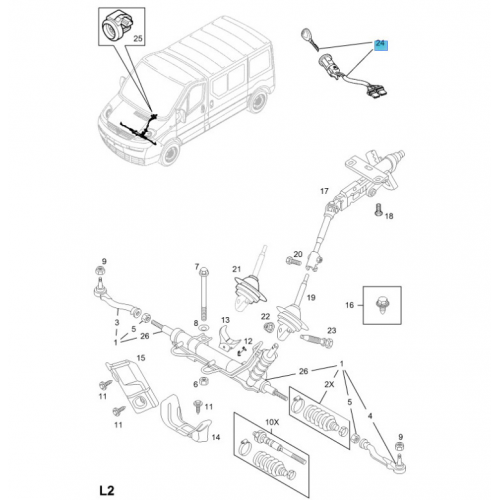 ΑΦΑΛΟΣ ΤΙΜΟΝΙΟΥ OPEL VIVARO-A (UNSPECIFIED) FR 06-4418863A