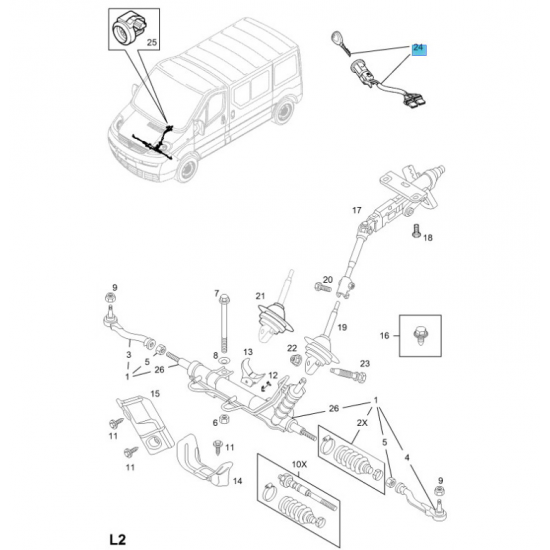 ΑΦΑΛΟΣ ΤΙΜΟΝΙΟΥ OPEL VIVARO-A (UNSPECIFIED) FR 06-4418863A