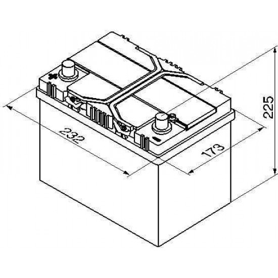 ΜΠΑΤΑΡΙΑ JAPAN 12V 60Ah  EN 540A (230x173x200/220)