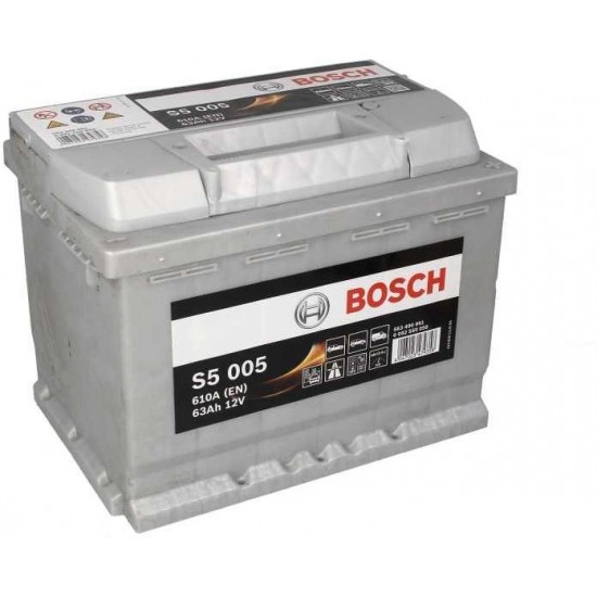 Μπαταρια Bosch S5005 63Amp 610cca