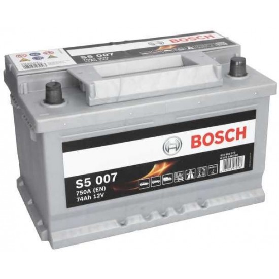 ΜΠΑΤΑΡΙΑ BOSCH S5007 74AMP 750 CCA
