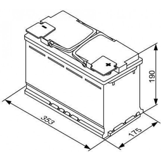 ΜΠΑΤΑΡΙΑ BOSCH S5A13 12V 95A 850 cca (353x175x190)  s