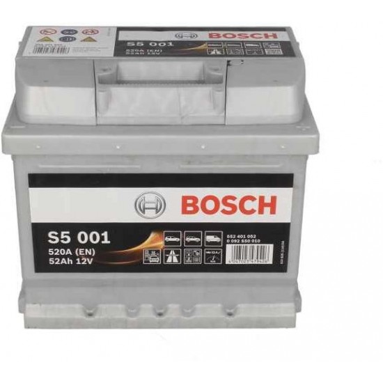 ΜΠΑΤΑΡΙΑ BOSCH 12V 52Ah/520A S5 - 0092S50010