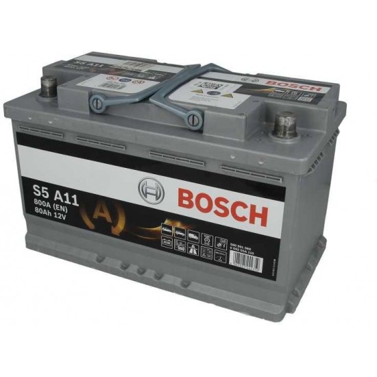 ΜΠΑΤΑΡΙΑ BOSCH 12V 80Ah/800A START&STOP AGM - 0092S5A110