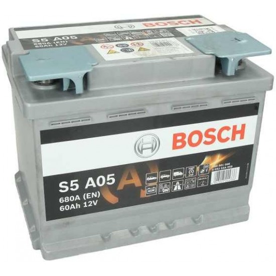 ΜΠΑΤΑΡΙΑ BOSCH 12V 60Ah/680A START&STOP AGM - 0092S5A050