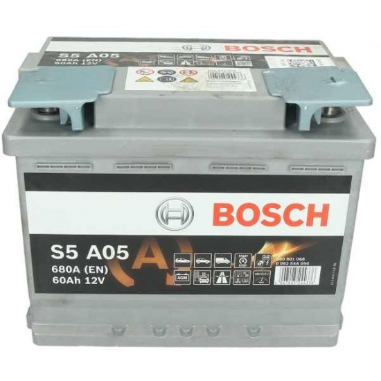 ΜΠΑΤΑΡΙΑ BOSCH 12V 60Ah/680A START&STOP AGM - 0092S5A050