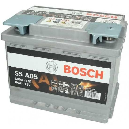 ΜΠΑΤΑΡΙΑ BOSCH 12V 60Ah/680A START&STOP AGM - 0092S5A050