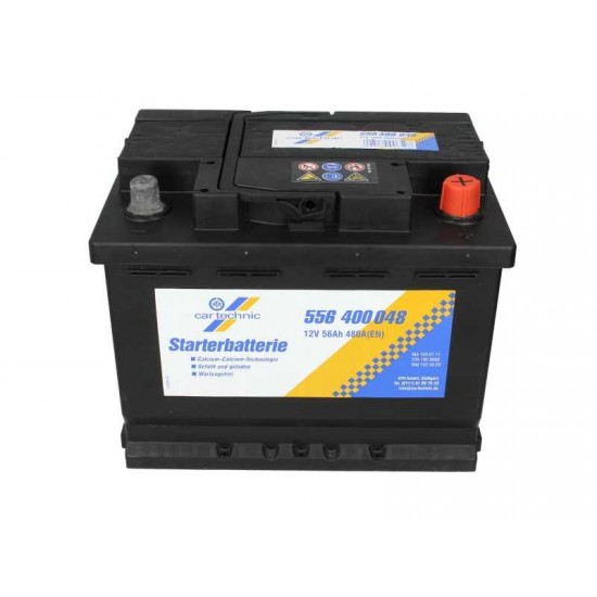 ΜΠΑΤΑΡΙΑ CARTECHNIC 12V 56Ah/480A ULTRA POWER - CART556400048