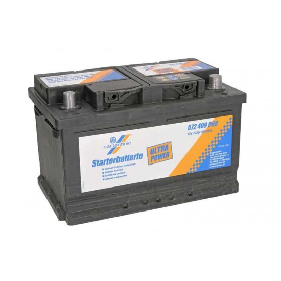 ΜΠΑΤΑΡΙΑ CARTECHNIC 12V 72Ah/680A ULTRA POWER - CART572409068