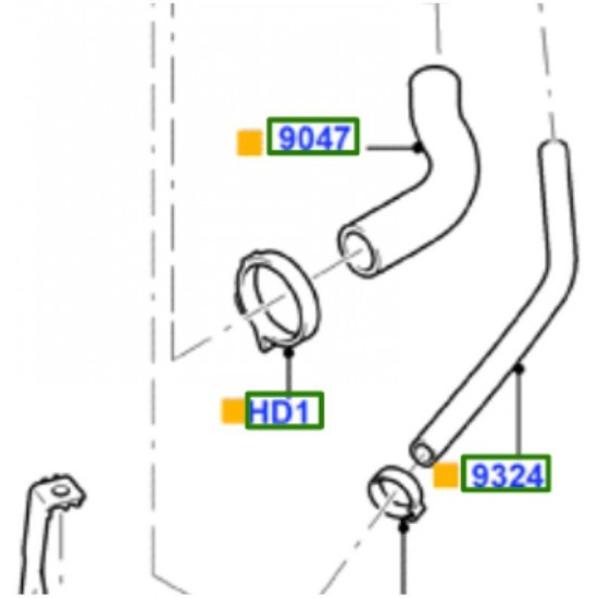 FORD ΣΩΛΗΝΑΣ ΠΛΗΡΩΣΗΣ  FOCUS 2004-/FOCUS C-MAX CAP 2003-2007 - 1234547