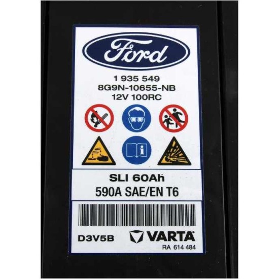 ΓΝΗΣΙΑ ΜΠΑΤΑΡΙΑ FORD 12V 60Ah 590A-1053141