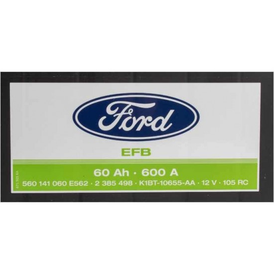 ΓΝΗΣΙΑ ΜΠΑΤΑΡΙΑ FORD 12V 60Ah CCA 600A-2385498