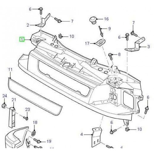 ΓΝΗΣΙΑ ΜΕΤΩΠΗ ΕΜΠΡΟΣ ΠΡΟΦΥΛΑΚΤΗΡΑ FORD TRANSIT