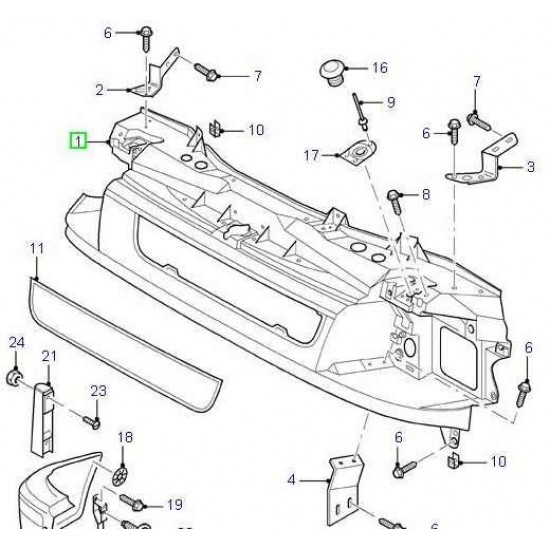 ΓΝΗΣΙΑ ΜΕΤΩΠΗ ΕΜΠΡΟΣ ΠΡΟΦΥΛΑΚΤΗΡΑ FORD TRANSIT