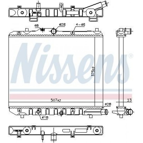 ΨΥΓΕΙΟ ΝΕΡΟΥ AGILA-B 1.3D-Nissens-93193538N