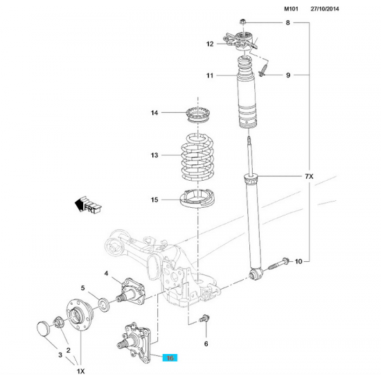 ΓΝΗΣΙΟ AKPAΞΩNIO ΠΙΣΩ ΔΕΞΙ OPEL CORSA-D 2006-2013 OPC CORSA-E ADAM -13491083