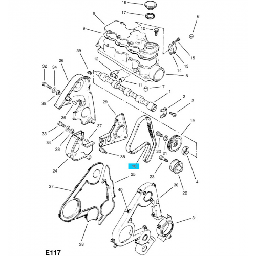 ΓΝΗΣΙΟΣ IMANTAΣ EKKΕΝΤΡΟΦΟΡΟΥ OPEL VECTR-A ASTRA-F 17D-636563