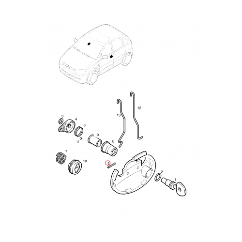 AΣΦAΛEIA KΛEIΔ EMΠ ΠOPTAΣ  OPEL CΟRSA-C CORSA-B-90540597