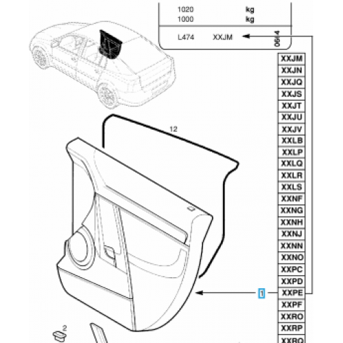 ΓΝΗΣΙΑ TAΠETΣAPIA EMΠΡΟΣ ΔΕΞΙΑΣ ΠOPTAΣ OPEL VECTRA-C