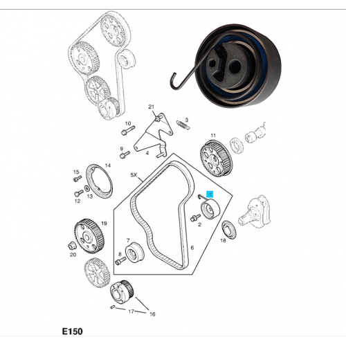 ΡΟΛΕΜΑΝ ΤΑΣΕΩΣ TENTΩTHPAΣ IMANTA ΧΡΟΝΙΣΜΟΥ OPEL ASTRA-G/H Y17DT-5636739
