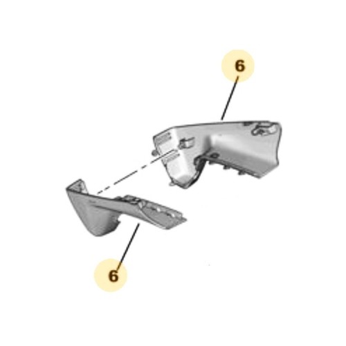 ΚΑΠΑΚΙ ΕΣΩΤΕΡΙΚΟΥ ΚΑΘΡΕΠΤΗ  ΔΕΞΙ OPEL CORSA F-98232252PR