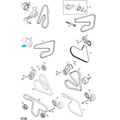 BIΔA M8X30 ΓIA 6340553 C-C - 11097431 