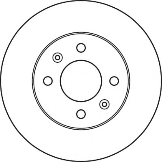 ΔΙΣΚΟΠΛΑΚΑ ΕΜΠΡΟΣ 1 ΤΕΜΑΧΙΟ HYUNDAI GETZ 1.1-1.6 09.02-12.10 - DF6040 