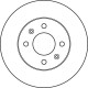 ΔΙΣΚΟΠΛΑΚΑ ΕΜΠΡΟΣ 1 ΤΕΜΑΧΙΟ HYUNDAI GETZ 1.1-1.6 09.02-12.10 - DF6040 