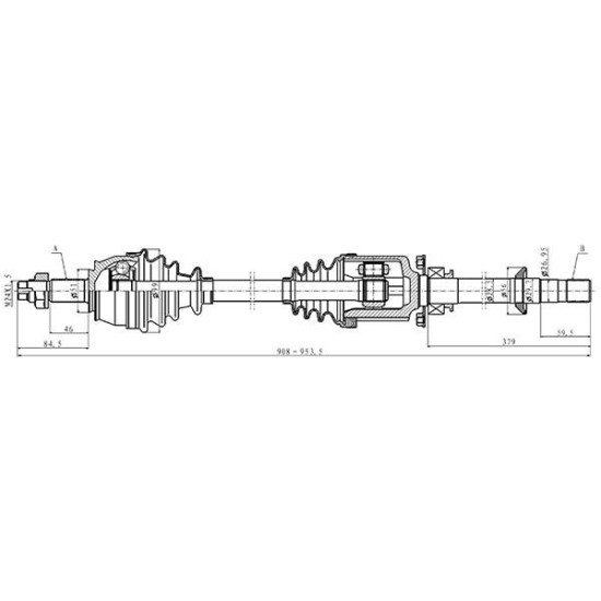 ΗΜΙΑΞΩΝΙΟ FIAT GRANDE PUNTO (199)-Open Parts-DRS6485.00