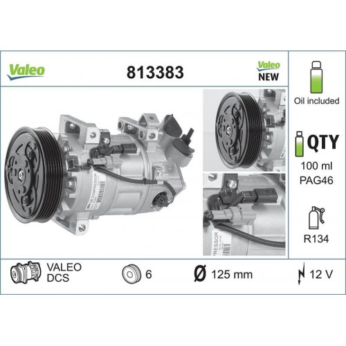 A/C COMPRESSOR CLIO IV 2016--Valeo-VL813383