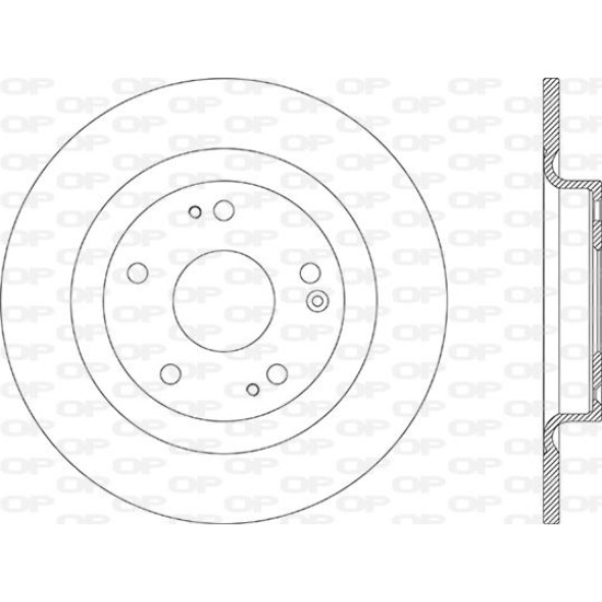 ΔΙΣΚΟΠΛΑΚΑ ΟΠ HONDA CIVIC 16- (FC,FK)-Open Parts-BDA2872.10