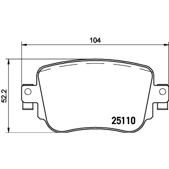 ΣΕΤ ΤΑΚΑΚΙΑ ΟΠ OCTAVIA 13- , Q3-Hella Pagid-HL8DB355021911