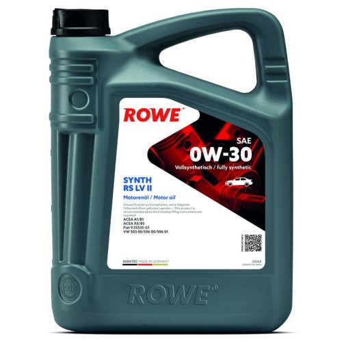 ΛΙΠΑΝΤΙΚΟ HIGHTEC SYNTH RS SAE 0W-30 LV II (4x5 Lt)-ROWE-RW20069005099