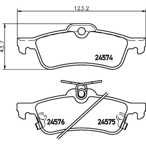 ΤΑΚΑΚΙΑ ΟΠ CHARADE 1.33 16V, YARIS 05--Hella Pagid-HL8DB355013461