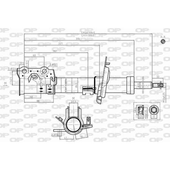 ΑΜΟΡΤΙΣΕΡ ΕΜ ΑΡ FORD FIESTA VI , B-MAX (JK)-Open Parts-SAB8621.31